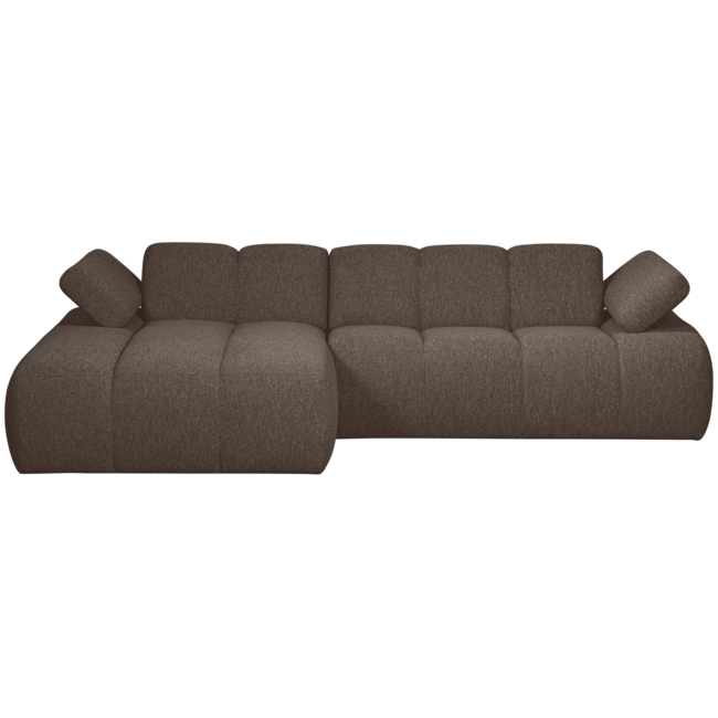 Woood MOJO chaise longue links boucle bruin melange