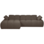 Woood MOJO chaise longue links boucle bruin melange