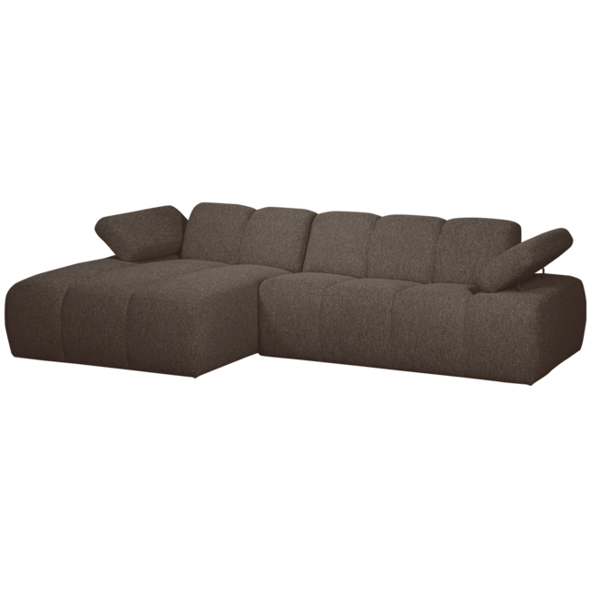 Woood MOJO chaise longue links boucle bruin melange