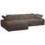 Woood MOJO chaise longue links boucle bruin melange