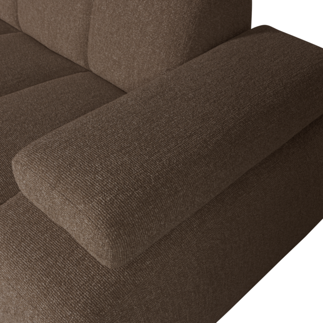 Woood MOJO chaise longue links boucle bruin melange