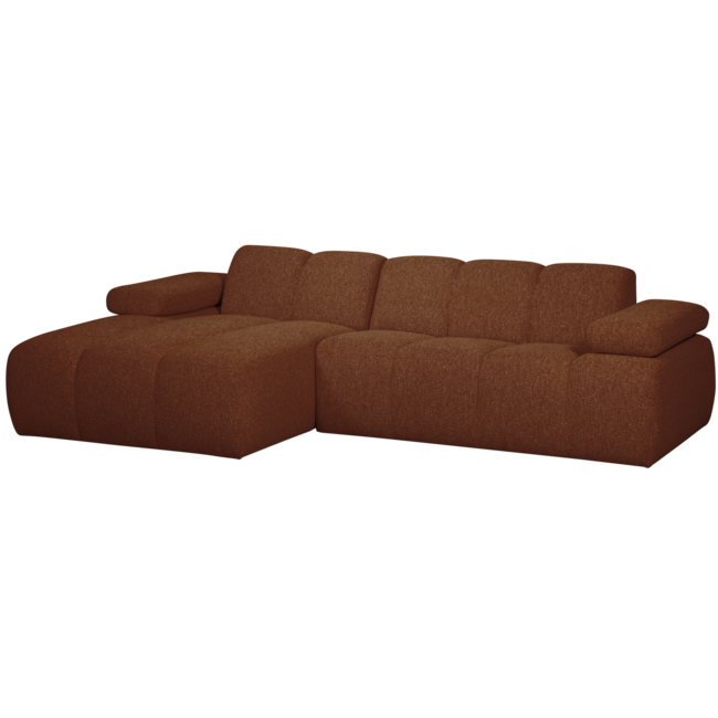 Woood MOJO chaise longue links boucle roestbruin melange
