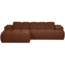 Woood MOJO chaise longue links boucle roestbruin melange