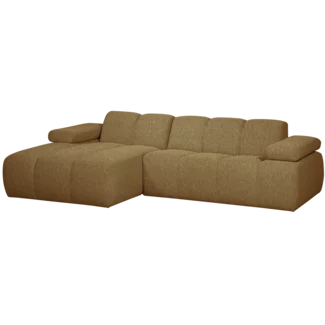 Woood MOJO chaise longue links boucle geel/bruin melange