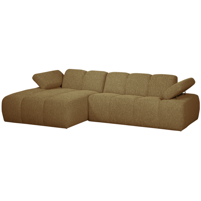 Woood MOJO chaise longue links boucle geel/bruin melange