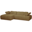 Woood MOJO chaise longue links boucle geel/bruin melange
