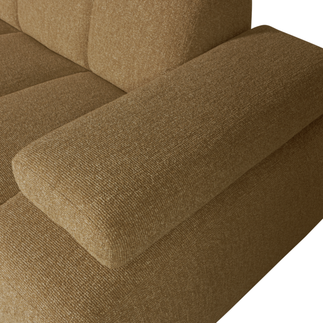 Woood MOJO chaise longue links boucle geel/bruin melange