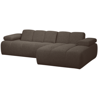 Woood MOJO chaise longue rechts boucle bruin melange