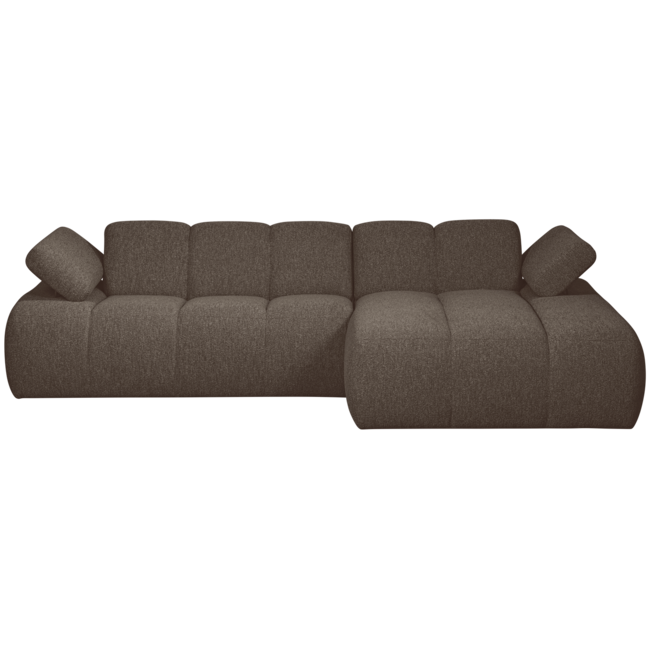 Woood MOJO chaise longue rechts boucle bruin melange