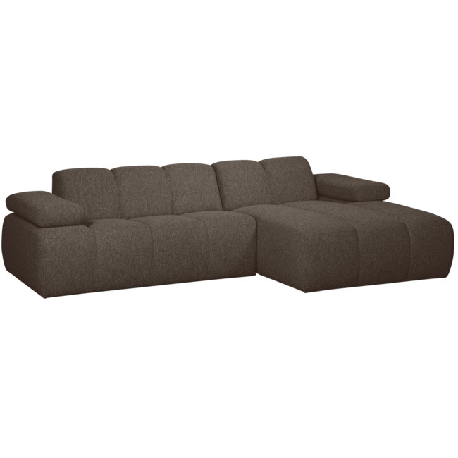 Woood MOJO chaise longue rechts boucle bruin melange