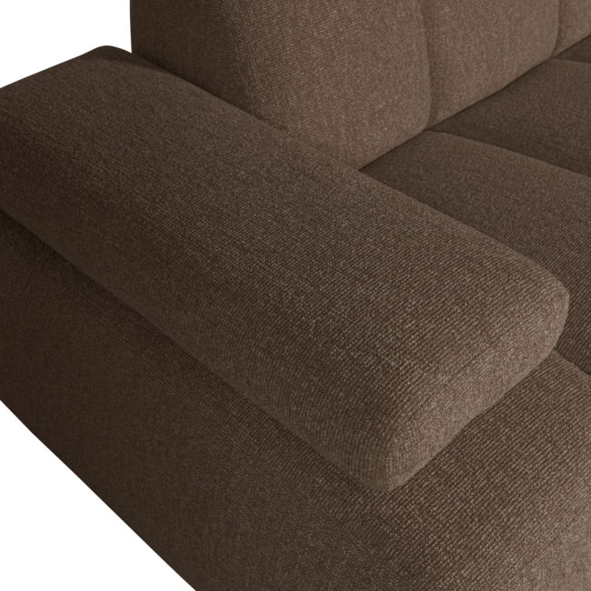 Woood MOJO chaise longue rechts boucle bruin melange