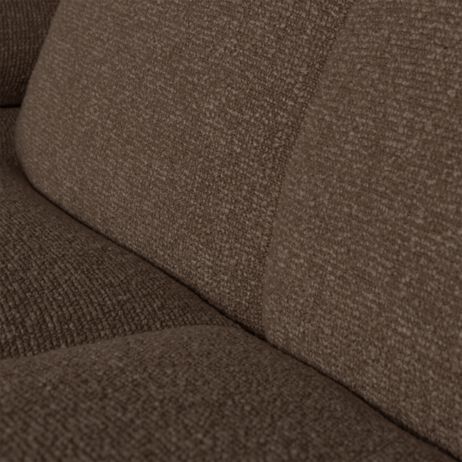 Woood MOJO chaise longue rechts boucle bruin melange