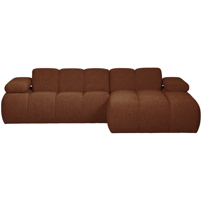 Woood MOJO chaise longue rechts boucle roestbruin melange