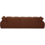 Woood MOJO chaise longue rechts boucle roestbruin melange