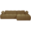 Woood MOJO chaise longue rechts boucle geel bruin melange