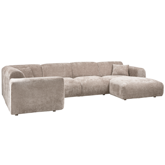 Woood CLOUD hoekbank links geweven chenille naturel