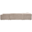 Woood CLOUD hoekbank links geweven chenille naturel