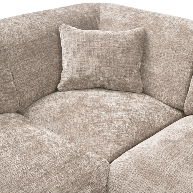 Woood CLOUD hoekbank links geweven chenille naturel