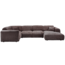 Woood CLOUD hoekbank links geweven chenille warm bruin