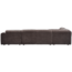 Woood CLOUD hoekbank links geweven chenille warm bruin