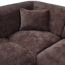 Woood CLOUD hoekbank links geweven chenille warm bruin