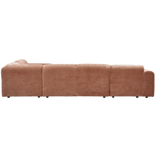 Woood CLOUD hoekbank rechts geweven chenille terra