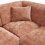 Woood CLOUD hoekbank rechts geweven chenille terra