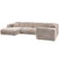 Woood CLOUD hoekbank rechts geweven chenille naturel