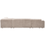 Woood CLOUD hoekbank rechts geweven chenille naturel
