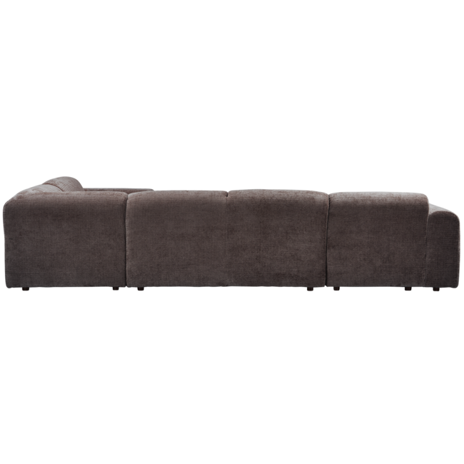 Woood CLOUD hoekbank rechts geweven chenille warm bruin
