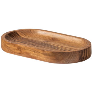 Woood YUKI serveerplank ovaal acacia hout naturel