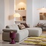 Woood MESI kussen met streep aubergine/beige 40x60CM