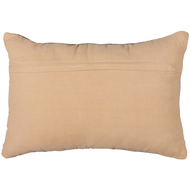 Woood MESI kussen met streep aubergine/beige 40x60CM