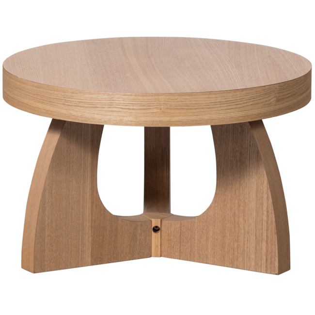 Woood TALA bijzettafel MDF fineer naturel 35xO55CM