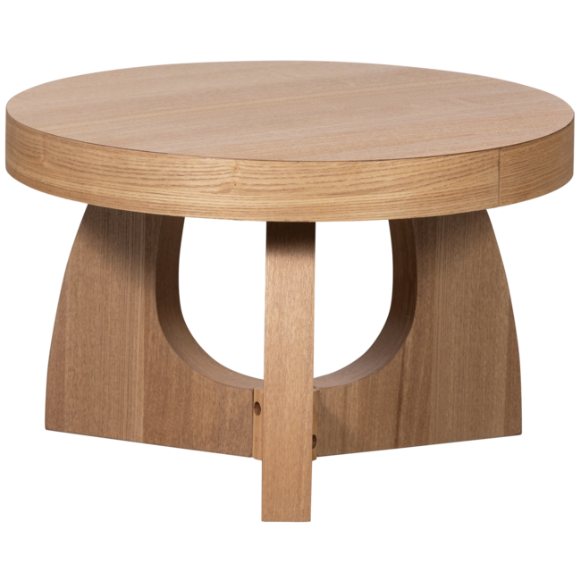 Woood TALA bijzettafel MDF fineer naturel 35xO55CM
