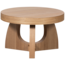 Woood TALA bijzettafel MDF fineer naturel 35xO55CM