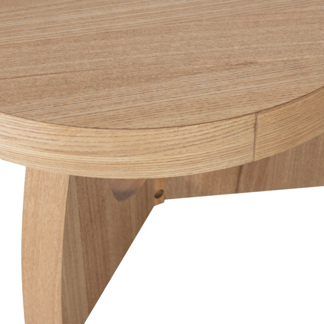Woood TALA bijzettafel MDF fineer naturel 35xO55CM