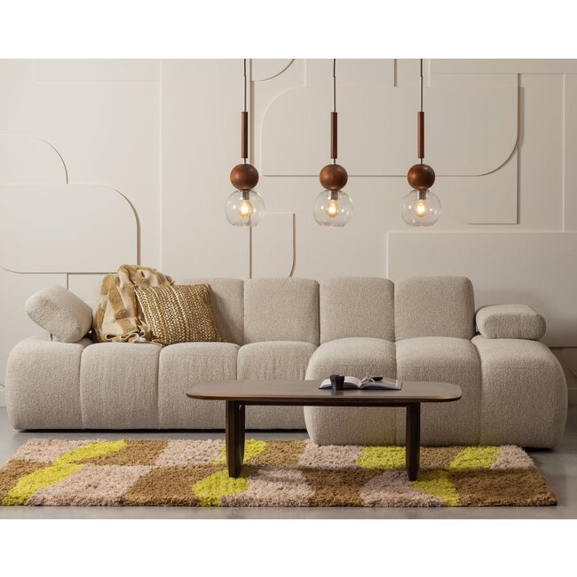 Woood MOJO chaise longue rechts boucle beige melange