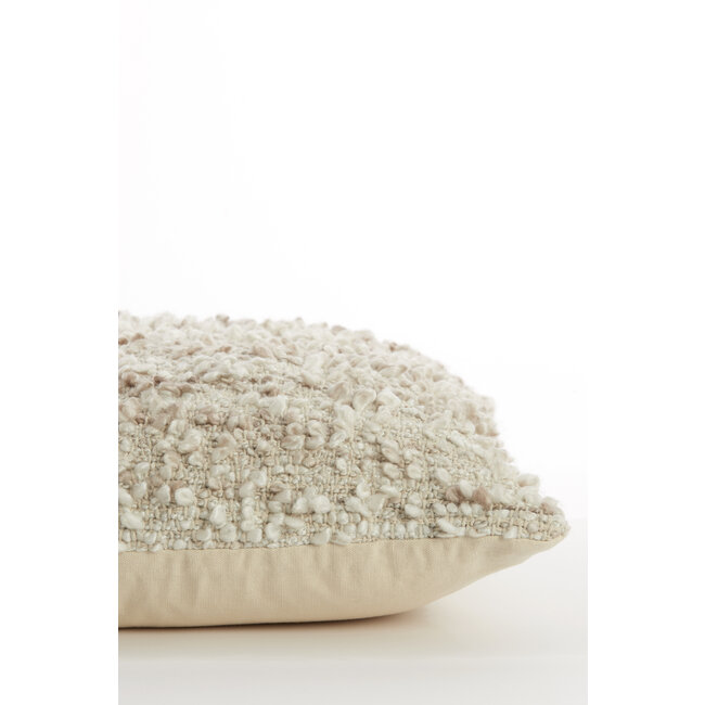 Light en Living Kussen 45x45 cm MEZOKI bouclé light brown