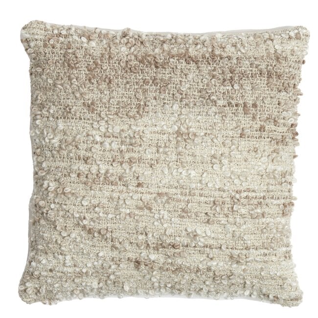 Light en Living Kussen 45x45 cm MEZOKI bouclé light brown
