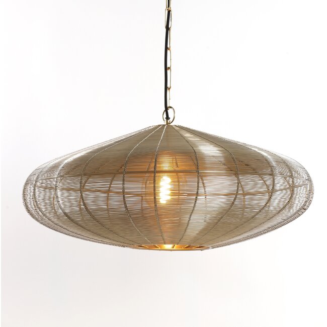 Light en Living Hanglamp Ø60x23 cm BAHOTO lichtgoud
