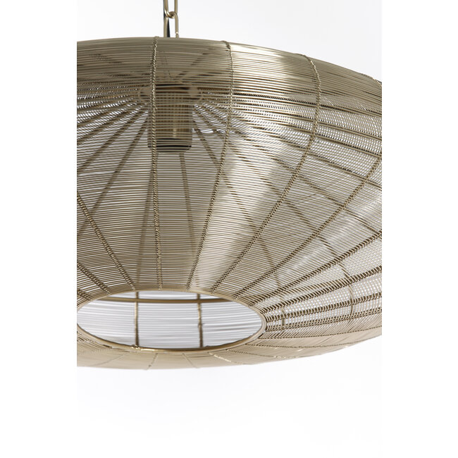 Light en Living Hanglamp Ø60x23 cm BAHOTO lichtgoud