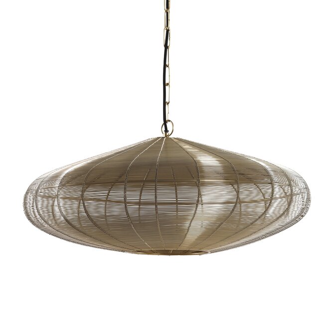 Light en Living Hanglamp Ø51x20 cm BAHOTO lichtgoud