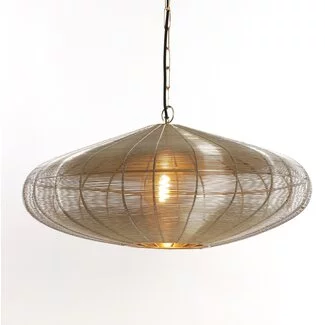 Light en Living Hanglamp Ø51x20 cm BAHOTO lichtgoud