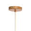 Light en Living Hanglamp Ø22x41,5 cm DANIA hout print naturel+touw crème