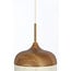 Light en Living Hanglamp Ø27,5x52 cm DANIA hout print naturel+touw crème