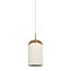 Light en Living Hanglamp Ø27,5x52 cm DANIA hout print naturel+touw crème
