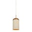 Light en Living Hanglamp Ø27,5x52 cm DANIA hout print naturel+touw crème