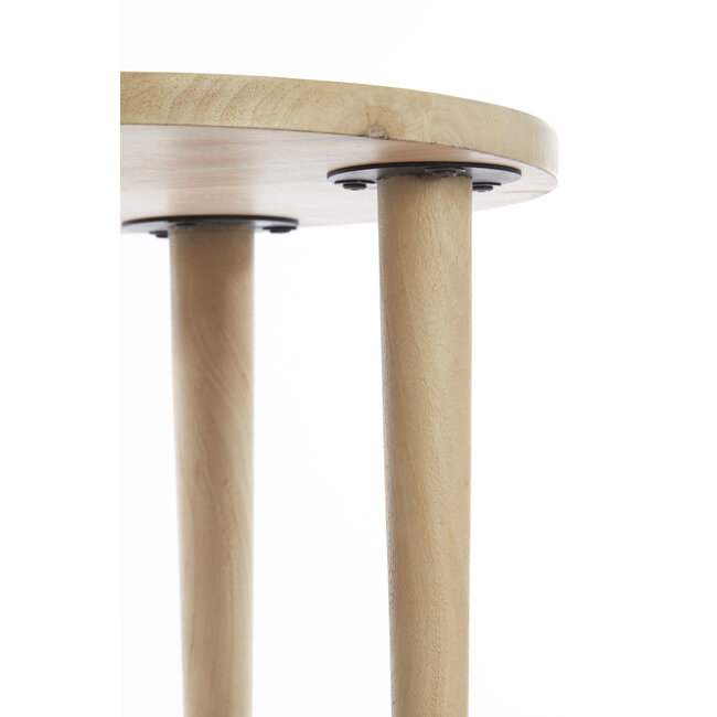 Light en Living Bijzettafel Ø45x45 cm QIANO mango hout naturel