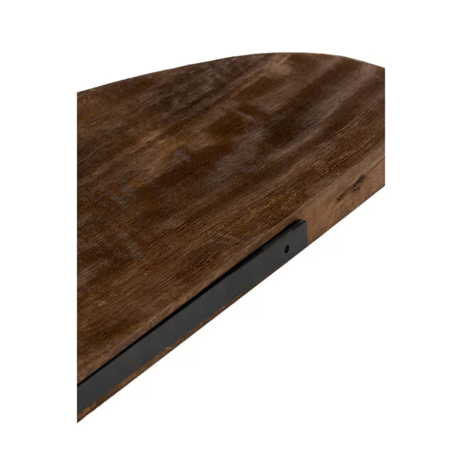 Light en Living Wandplank 100x25x3 cm GINOSU mat donker bruin